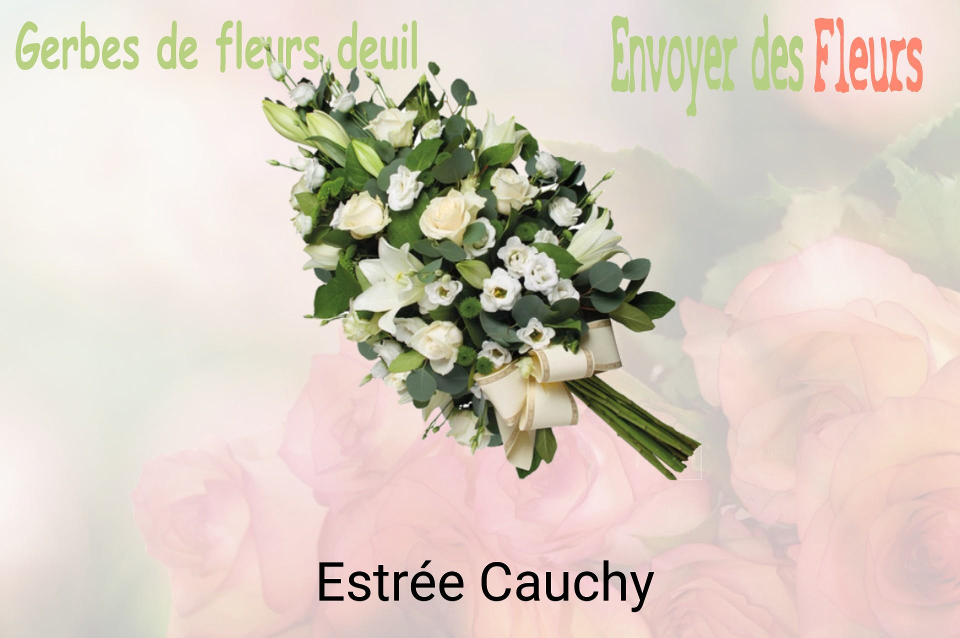 Gerbe de fleurs de deuil livrée à Estrée-Cauchy